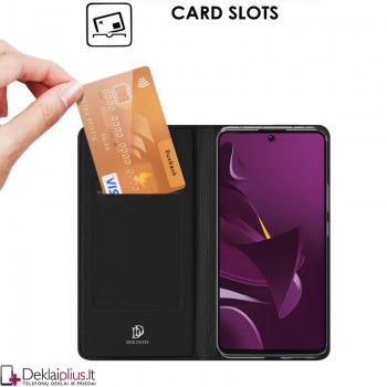 Dux Ducis Skin Pro dirbtinės odos dėklas - juodas (Xiaomi Poco M7 Pro) Dux Ducis Skin Pro dirbtinės odos dėklas - juodas (Xiaomi Poco M7 Pro)